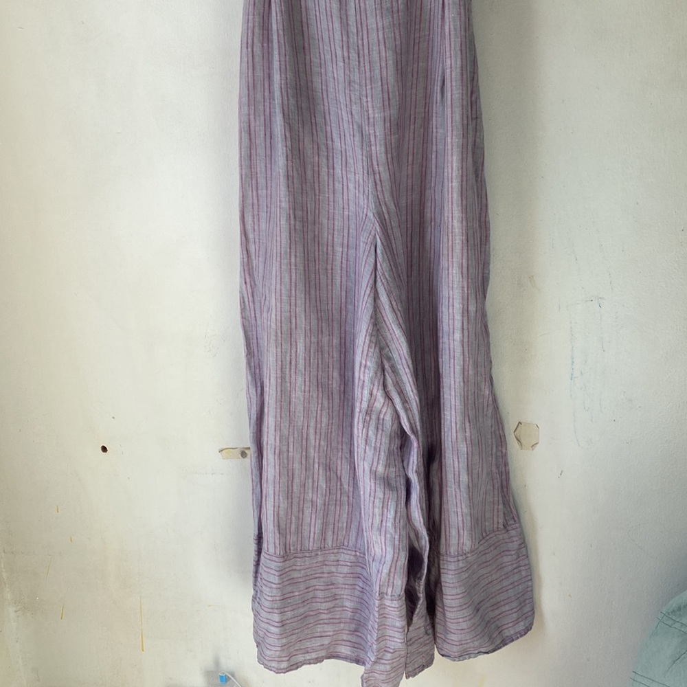 Anthro Elevenses 14 Linen Nantucket Jumpsuit - Picture 6 of 13